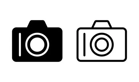Camera Icon in trendy flat style isolated. Camera symbol web site design Stock Illustration