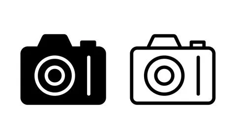 Camera Icon in trendy flat style isolated. Camera symbol web site design Stock-Illustration