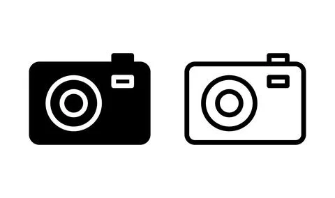 Camera Icon in trendy flat style isolated. Camera symbol web site design Stock Illustration