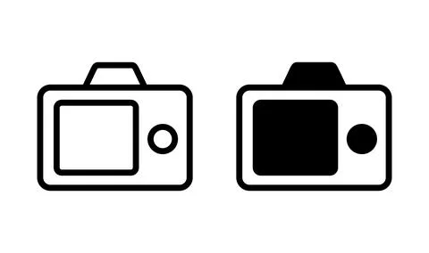 Camera Icon in trendy flat style isolated. Camera symbol web site design Stock Illustration