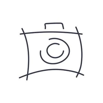Camera Icon in trendy style. Camera symbol for your web site design, logo, ap Illustrazione stock