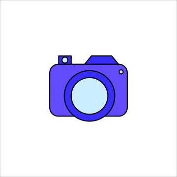 Camera Icon Vector Conceptual Design Illustration Stock Illustration