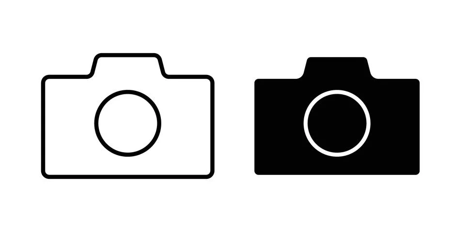 Camera icon vector editable eps10 스톡 일러스트