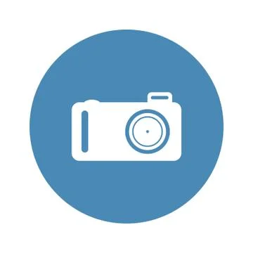Camera Icon Vector flat design style Stock Illustration