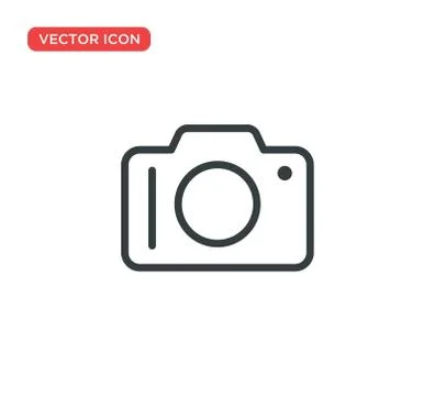 Camera Icon Vector Illustration Design Stock Illustration