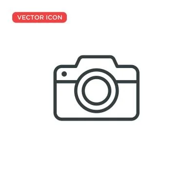 Camera Icon Vector Illustration Design Stock Illustration