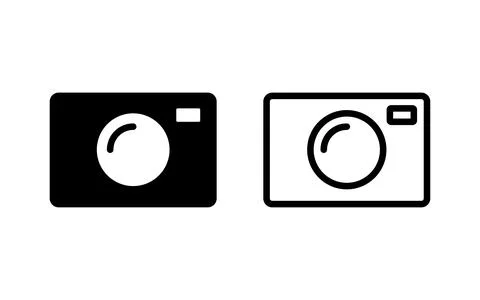 Camera icon vector illustration. photo camera sign and symbol. photography .. Illustrazione stock