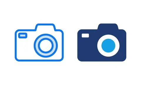 Camera icon vector illustration. photo camera sign and symbol. photography .. Stock Illustration