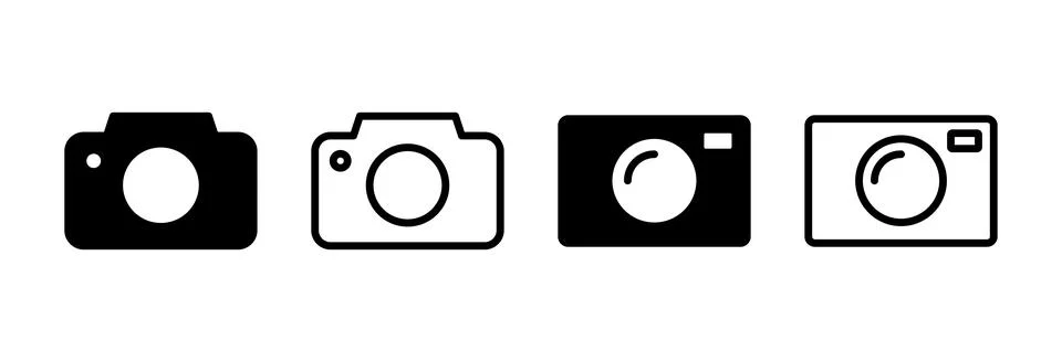 Camera icon vector illustration. photo camera sign and symbol. photography .. Stock Illustration