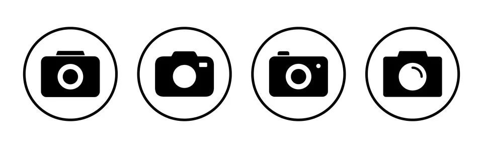 Camera icon vector illustration. photo camera sign and symbol. photography .. Stock Illustration