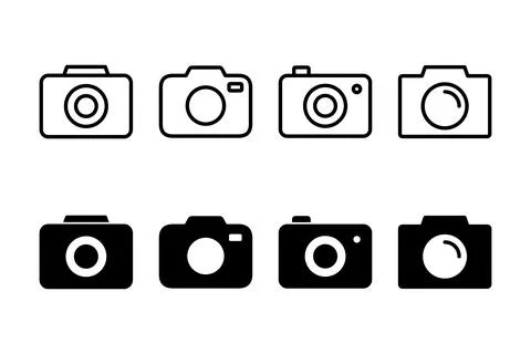Camera icon vector illustration. photo camera sign and symbol. photography .. Stock Illustration