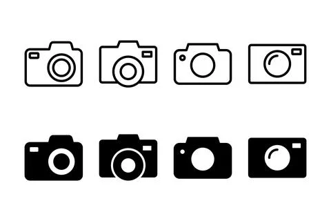 Camera icon vector illustration. photo camera sign and symbol. photography .. Stock Illustration