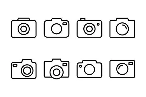 Camera icon vector illustration. photo camera sign and symbol. photography .. Stock Illustration