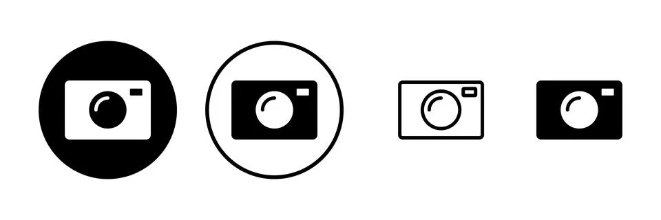 Camera icon vector illustration. photo camera sign and symbol. photography .. Ilustración de archivo