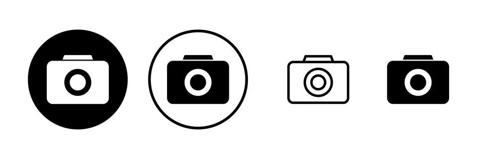 Camera icon vector illustration. photo camera sign and symbol. photography .. Ilustración de archivo