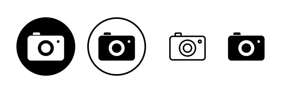 Camera icon vector illustration. photo camera sign and symbol. photography .. Stock Illustration
