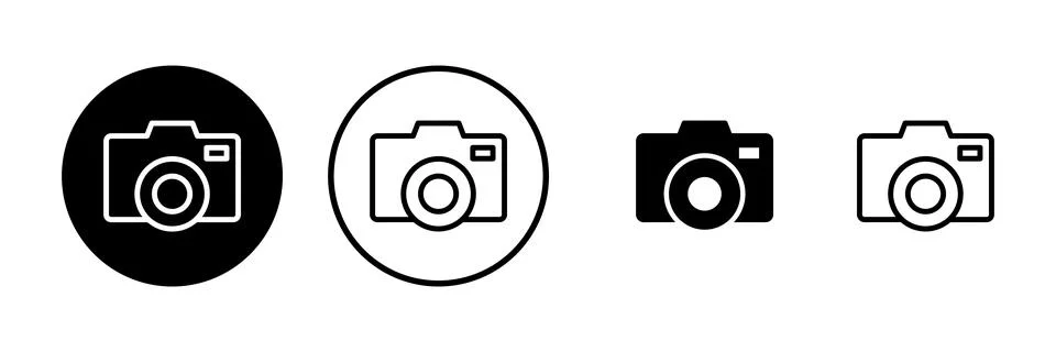 Camera icon vector illustration. photo camera sign and symbol. photography .. Stock Illustration
