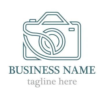 Camera icon vector logo design Stock Illustration