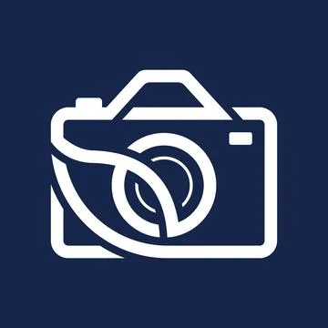 Camera icon vector logo design Stock Illustration