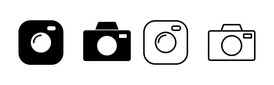 Camera icon vector. photo camera sign and symbol. photography icon. Stock Illustration