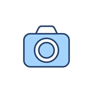Camera icon vector. photo camera sign and symbol. photography icon. Illustrazione stock
