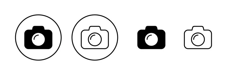Camera icon vector. photo camera sign and symbol. photography icon. Stock Illustration