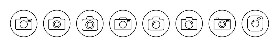 Camera icon vector. photo camera sign and symbol. photography icon. Stock Illustration