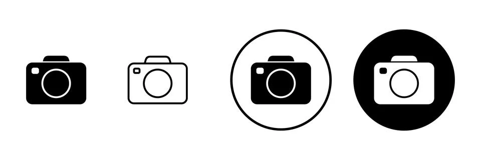 Camera icon vector. photo camera sign and symbol. photography icon. Stock Illustration