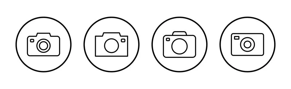 Camera icon vector. photo camera sign and symbol. photography icon. 스톡 일러스트