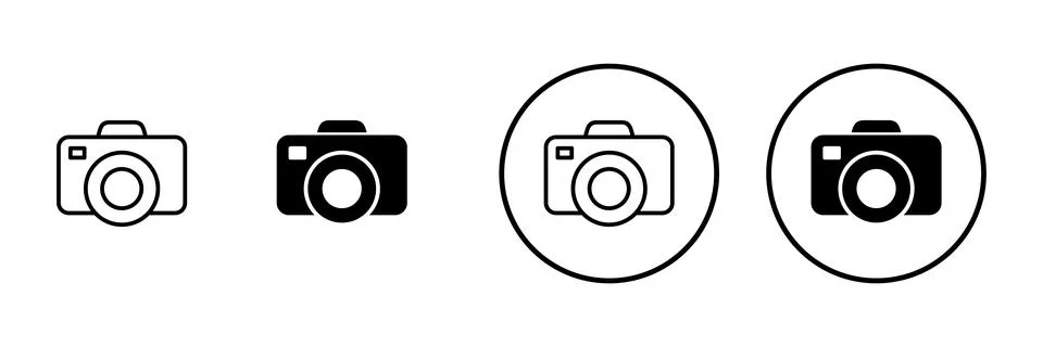 Camera icon vector. photo camera sign and symbol. photography icon. Stock Illustration