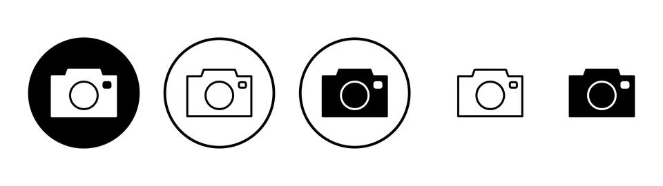 Camera icon vector. photo camera sign and symbol. photography icon. Stock Illustration