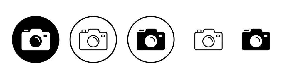 Camera icon vector. photo camera sign and symbol. photography icon. Stock Illustration