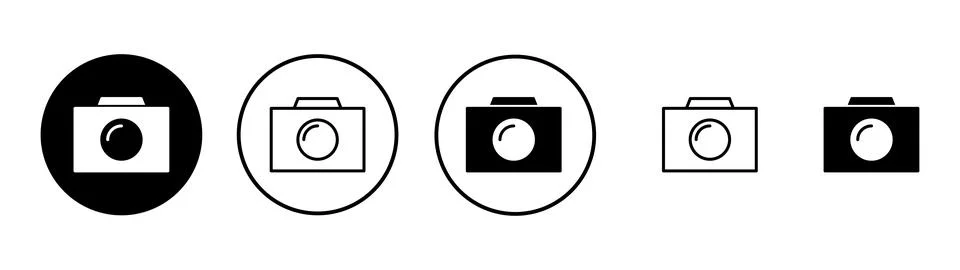 Camera icon vector. photo camera sign and symbol. photography icon. Stock Illustration
