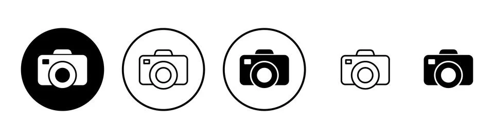 Camera icon vector. photo camera sign and symbol. photography icon. Stock Illustration