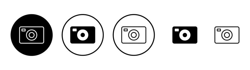 Camera icon vector. photo camera sign and symbol. photography icon. Stock Illustration