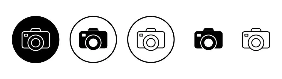Camera icon vector. photo camera sign and symbol. photography icon. Stock Illustration
