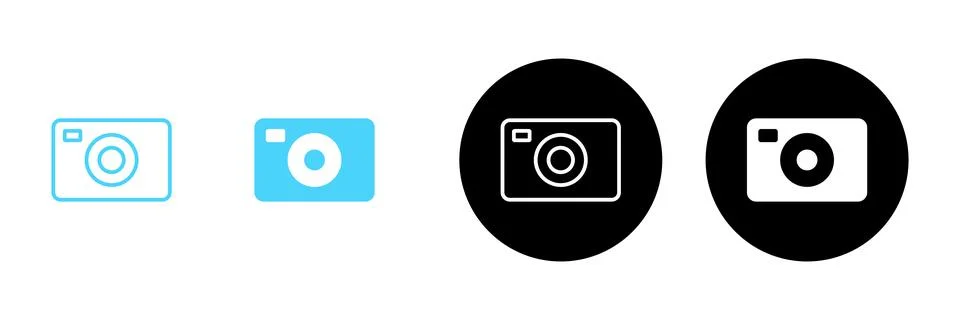 Camera icon vector. photo camera sign and symbol. photography icon. Stock Illustration