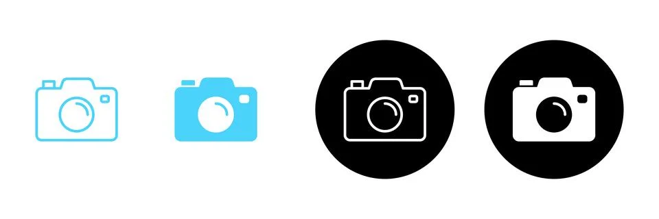 Camera icon vector. photo camera sign and symbol. photography icon. Stock Illustration
