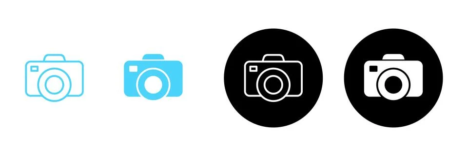 Camera icon vector. photo camera sign and symbol. photography icon. Ilustración de archivo