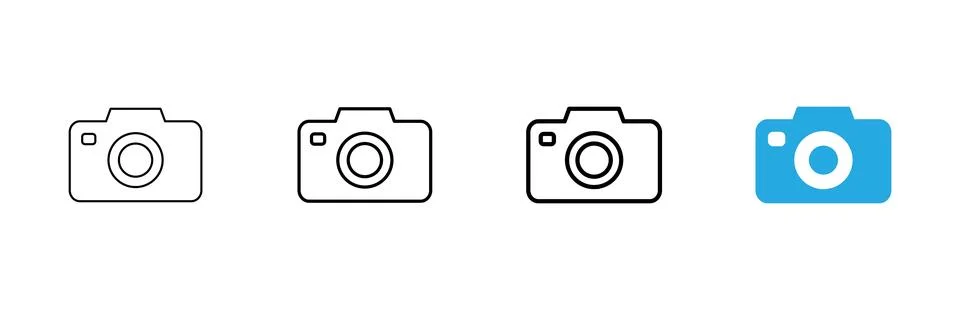 Camera icon vector. photo camera sign and symbol. photography icon. Stock-Illustration