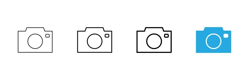 Camera icon vector. photo camera sign and symbol. photography icon. 스톡 일러스트