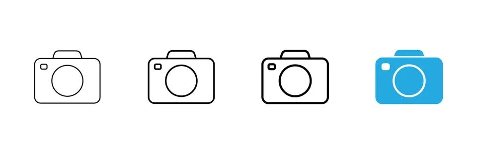 Camera icon vector. photo camera sign and symbol. photography icon. Ilustración de archivo