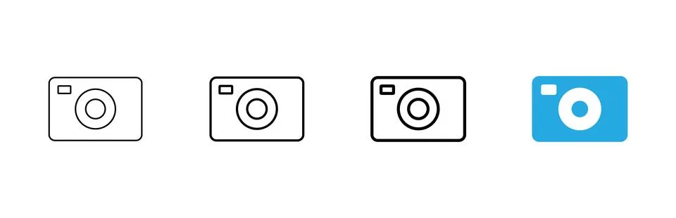 Camera icon vector. photo camera sign and symbol. photography icon. Stock Illustration