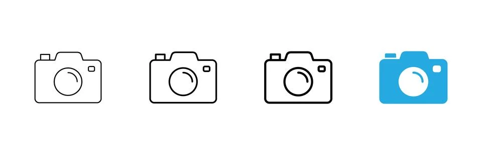 Camera icon vector. photo camera sign and symbol. photography icon. Stock Illustration