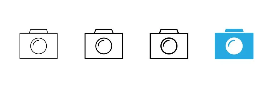 Camera icon vector. photo camera sign and symbol. photography icon. Stock Illustration