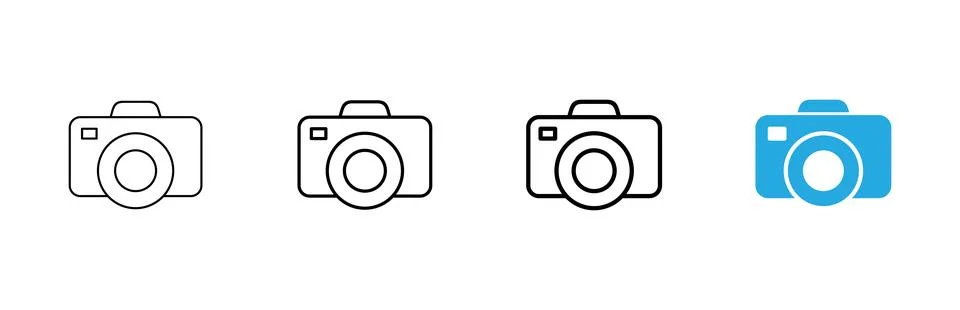 Camera icon vector. photo camera sign and symbol. photography icon. Stock Illustration