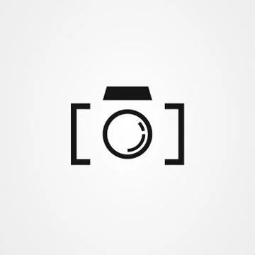 Camera icon vector, Photo studio logo design. Stock Illustration