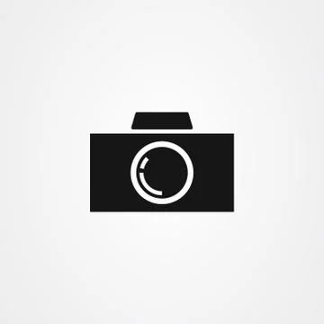 Camera icon vector, Photo studio logo design. Stock Illustration