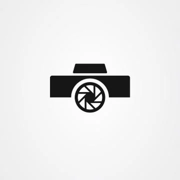 Camera icon vector, Photo studio logo design. Stock Illustration