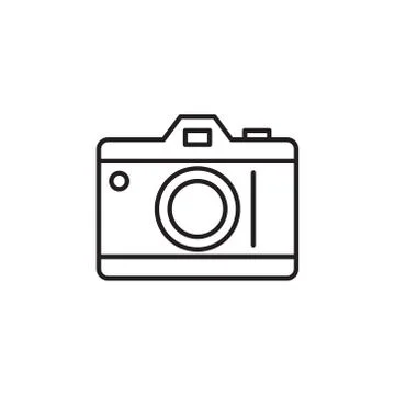 Camera icon vector on white background Stock Illustration